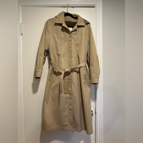 VTG 60s 70s LONDON FOG 12R Removable Faux Fur Lining & Faux fur lined Hood. - Picture 1 of 16